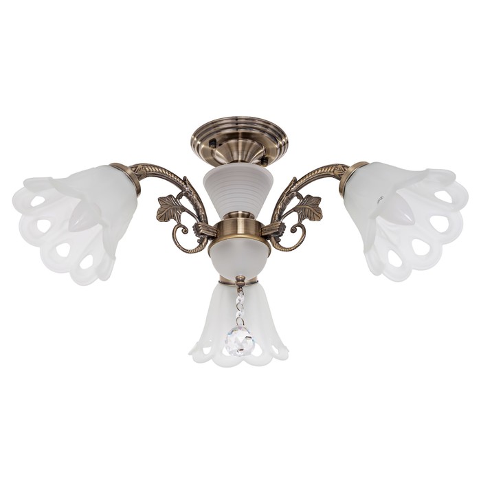 Люстра Kiah 3x40Вт E27 бронза 57x55x33см