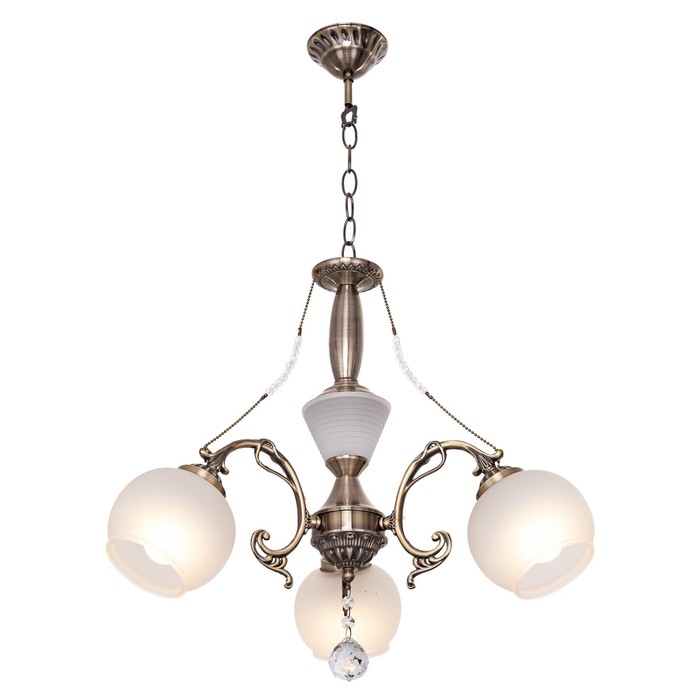 Люстра Merinde 3x40Вт E27 бронза 46x42x77см