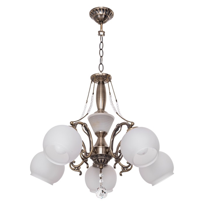 Люстра Merinde 5x40Вт E27 бронза 49x46x77см