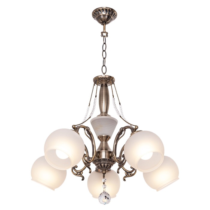 Люстра Merinde 5x40Вт E27 бронза 49x46x77см