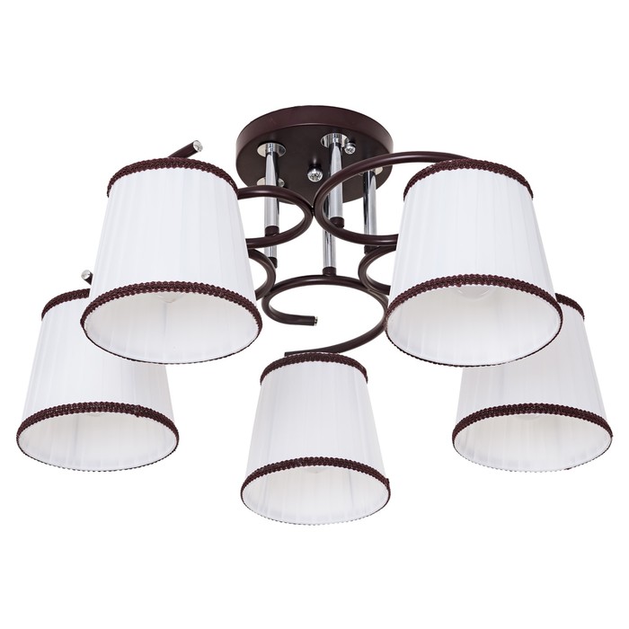 Люстра Yaralla 5x60Вт E27 коричневый 55x55x37,5см