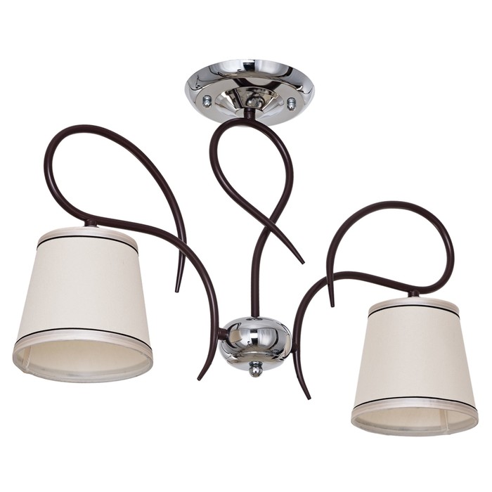 Люстра Yara 2x60Вт E27 черный 57x15x38,5см