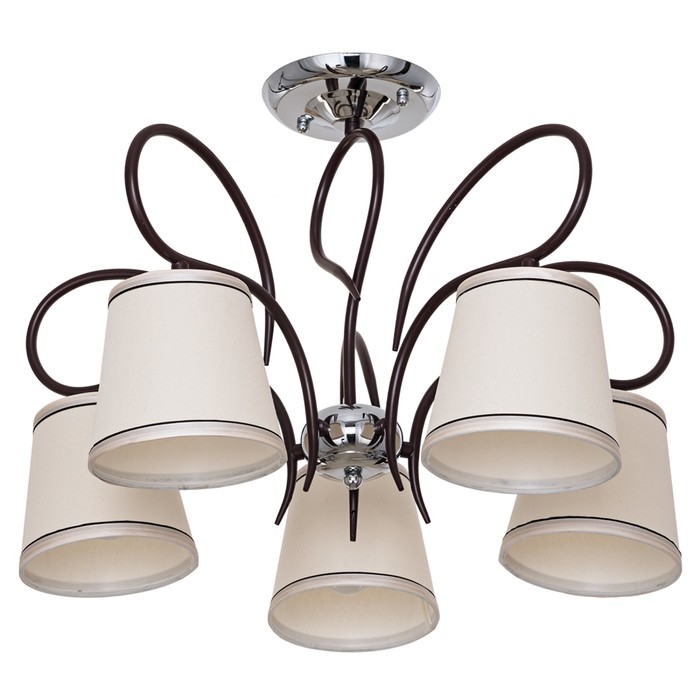 Люстра Yara 5x60Вт E27 черный 57x57x38,5см