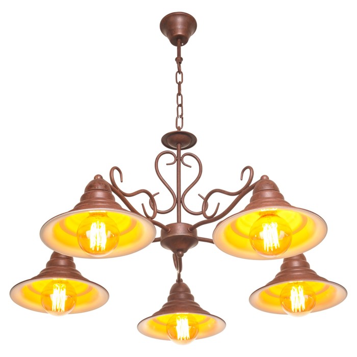 Люстра Tallara 5x60Вт E27 коричневый 76x76x110см