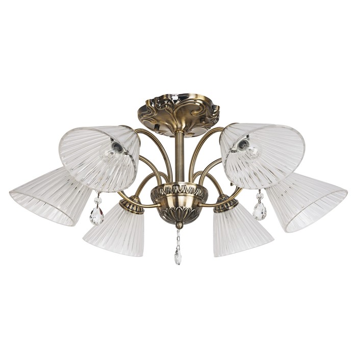 Люстра Orana 6x60Вт E14 бронза 70x70x28см