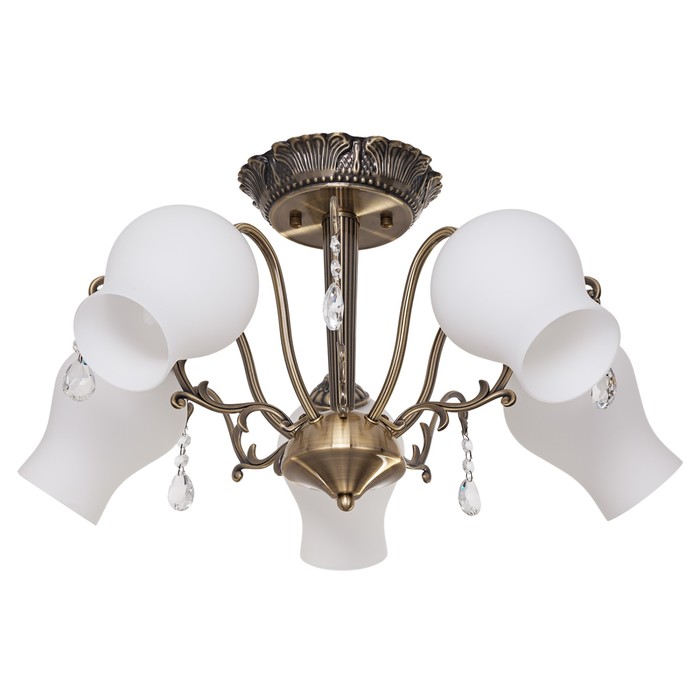 Люстра Abigail 40Вт E27 бронза 58x58x32см