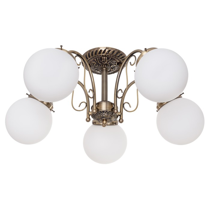 Люстра Ada 5x40Вт E14 бронза 64x64x24см