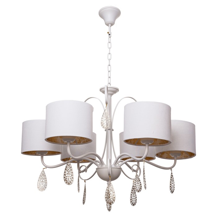 Люстра Alexa 6x40Вт E14 белый 69x69x120см