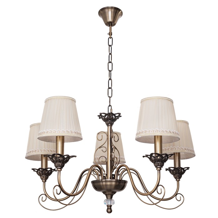 Люстра Alexis 5x60Вт E14 бронза 70x70x110см