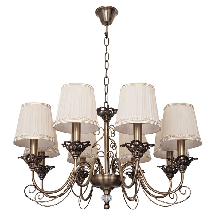 Люстра Alexis 8x60Вт E14 бронза 70x70x110см