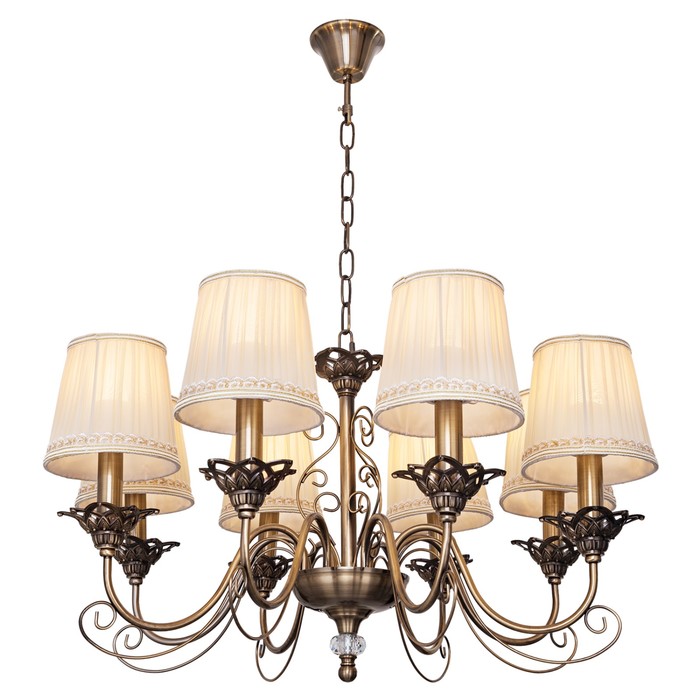 Люстра Alexis 8x60Вт E14 бронза 70x70x110см