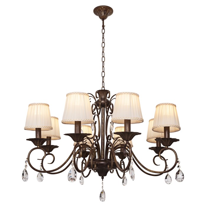 Люстра Alise 8x60Вт E14 коричневый 85x85x115см