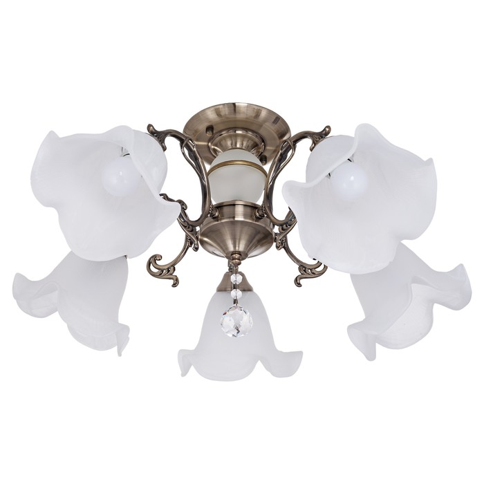 Люстра Allison 5x40Вт E27 бронза 63x61x30см