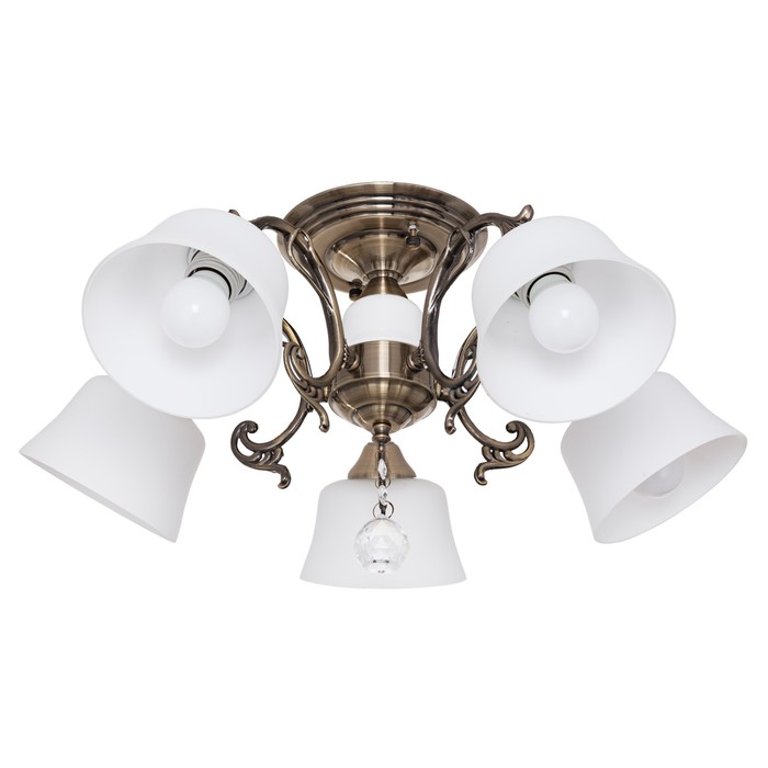 Люстра Brandon 5x40Вт E27 бронза 52x50x26см