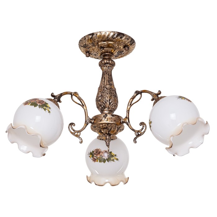 Люстра Christopher 3x40Вт E27 бронза 66x66x36см