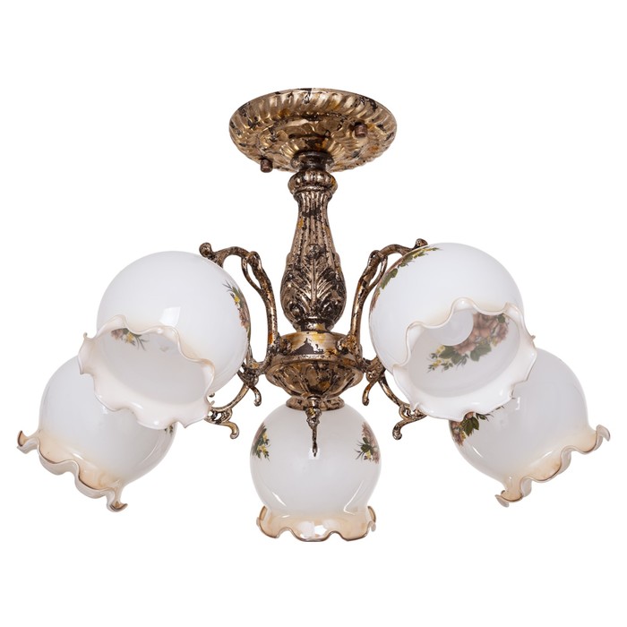 Люстра Christopher 5x40Вт E27 бронза 66x66x36см