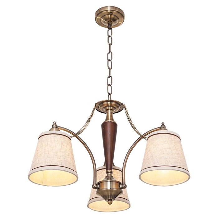 Люстра Chase 3x40Вт E14 бронза 52x52x110см