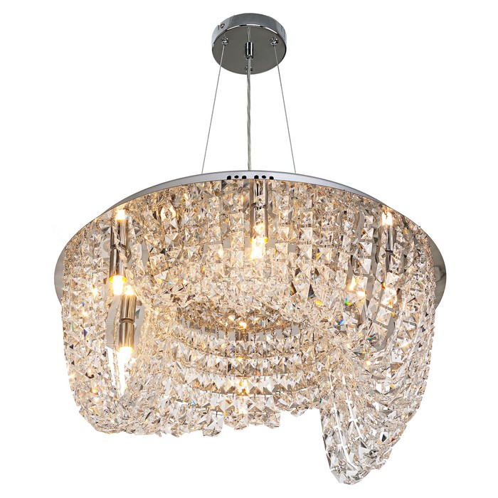 Люстра Colin 6x40Вт E14 хром 53x53x98см