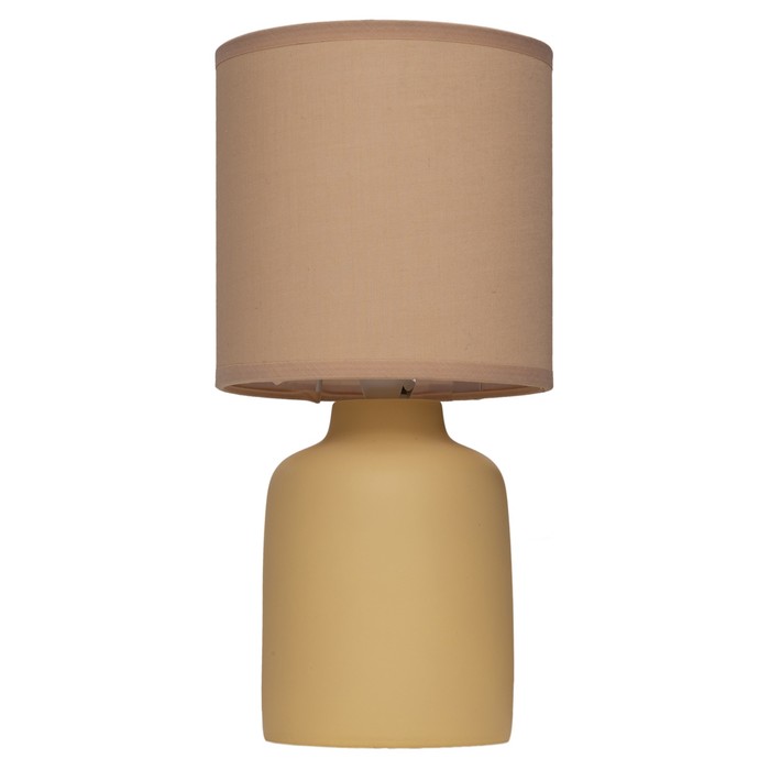 Настольная лампа Malcolm 40Вт E14 бежевый 15x15x31см
