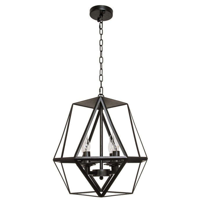 Светильник Wallace 4x40Вт E14 черный 45x45x90см