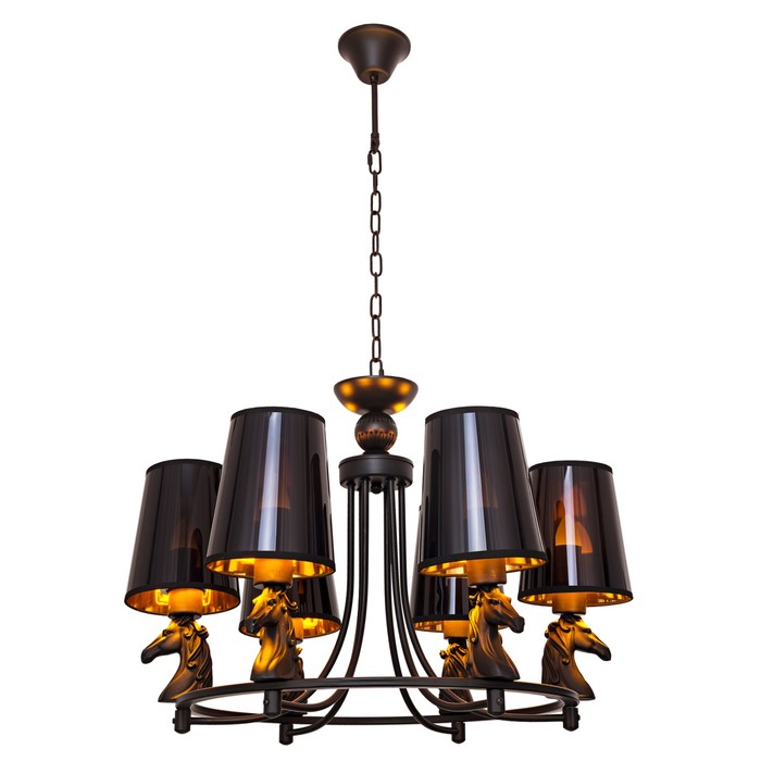 Люстра Richard 6x40Вт E27 черный 65x65x100см