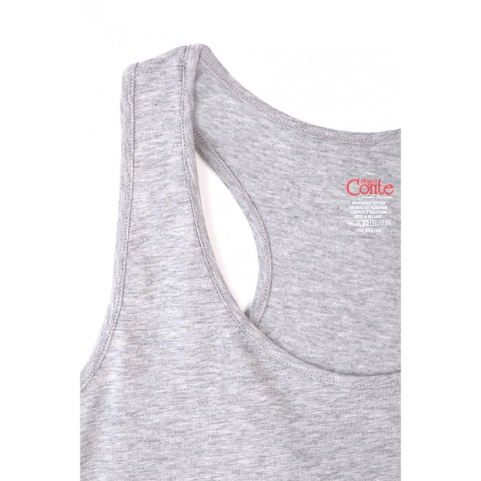 Майка женская CELG BASIC LM 646, р.170,176-92, серый меланж