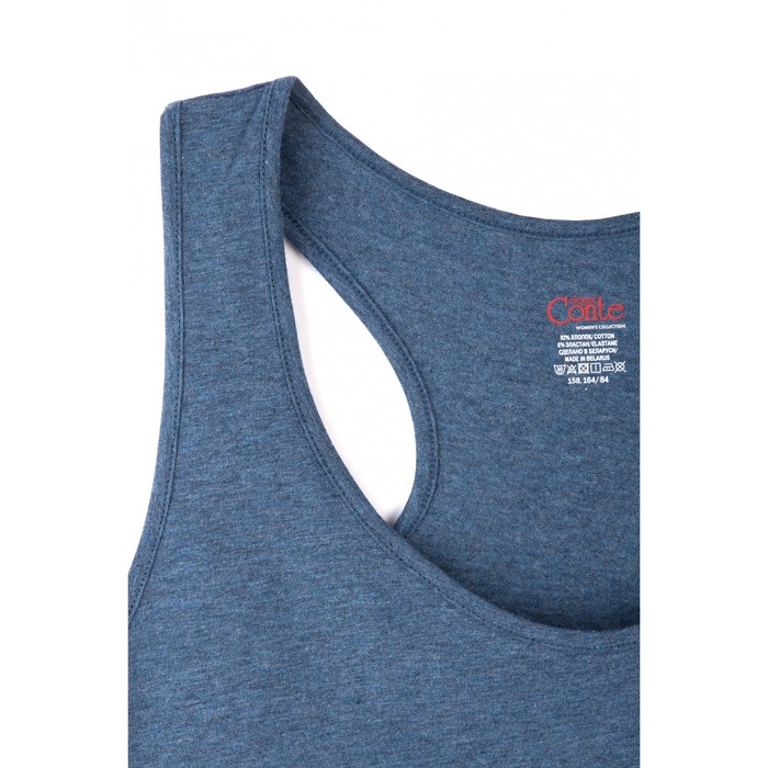Майка женская CELG BASIC LM 646, р.170,176-96, синий меланж