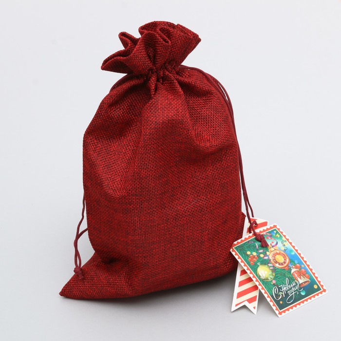 Мешочек подарочный «С Новым годом!», 20 х 30 см