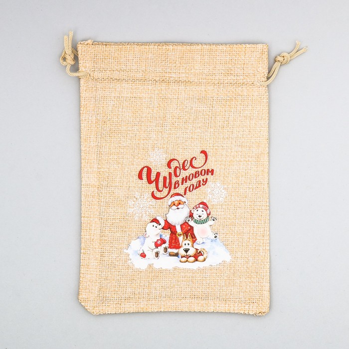 Мешок с термонаклейкой «Чудес в новом году», 13 х 18 см