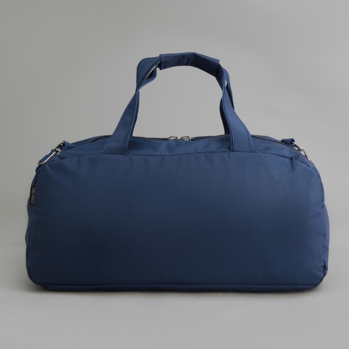 Сумка спортивная, отдел на молнии, 2 наружных кармана, длинный ремень, цвет синий