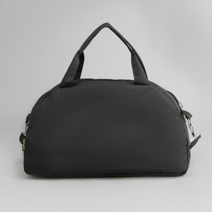 Сумка спортивная, отдел на молнии, наружный карман, цвет чёрный/зелёный