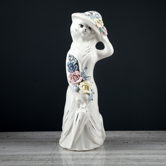 Копилка "Барышня в шляпе" лепка большая