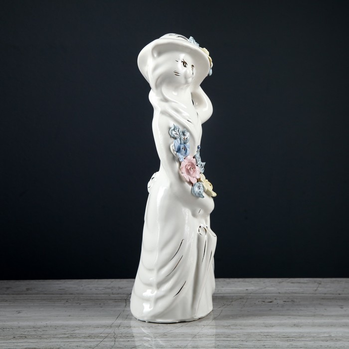 Копилка "Барышня в шляпе" лепка большая