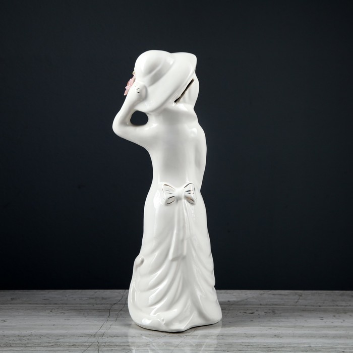 Копилка "Барышня в шляпе" лепка большая