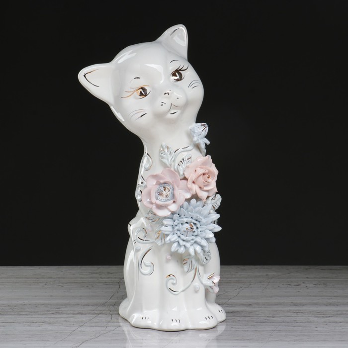 Копилка "Алиса" большая, лепка гляне белый