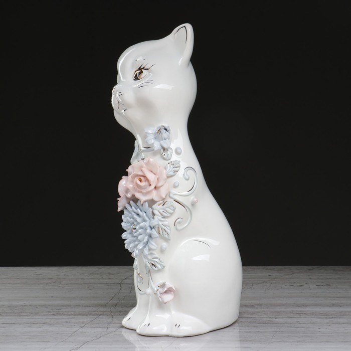 Копилка "Алиса" большая, лепка гляне белый