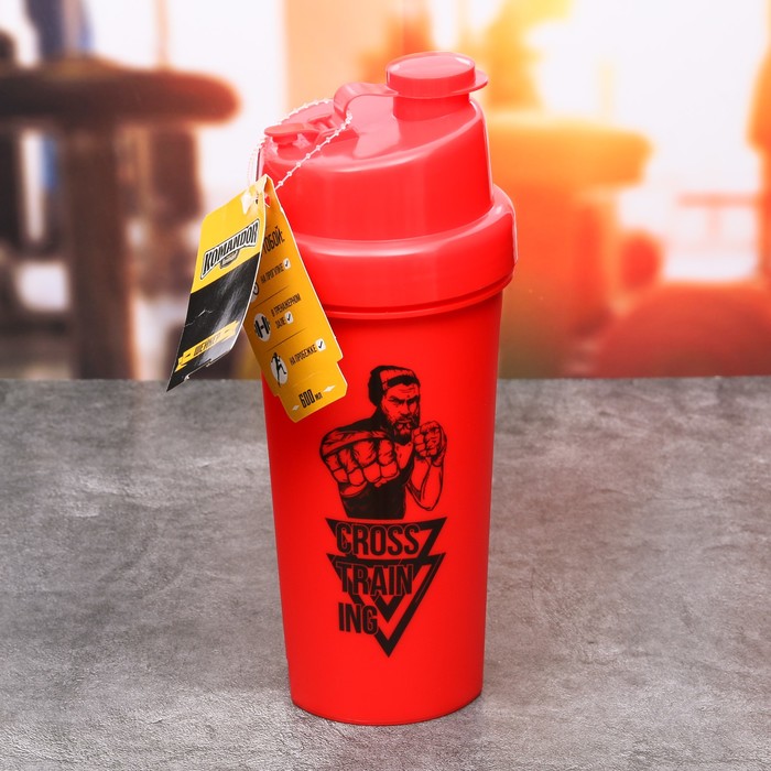 Бутылка для воды (шейкер) "Cross", 600 мл