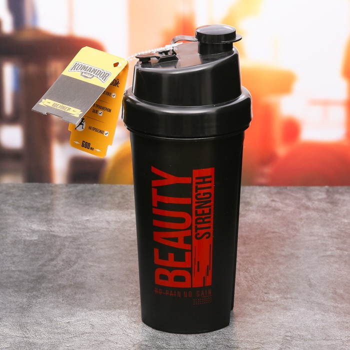 Бутылка для воды (шейкер) "Beauty", 600 мл