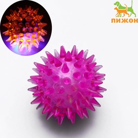 Мяч светящийся мини для кошек, 3,5 см, микс цветов Ош