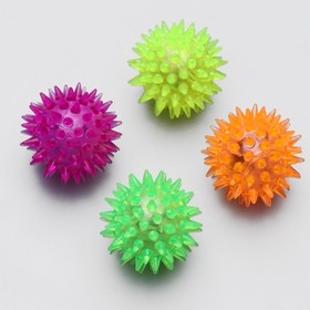 Мяч светящийся мини для кошек, 3,5 см, микс цветов от Сима-ленд