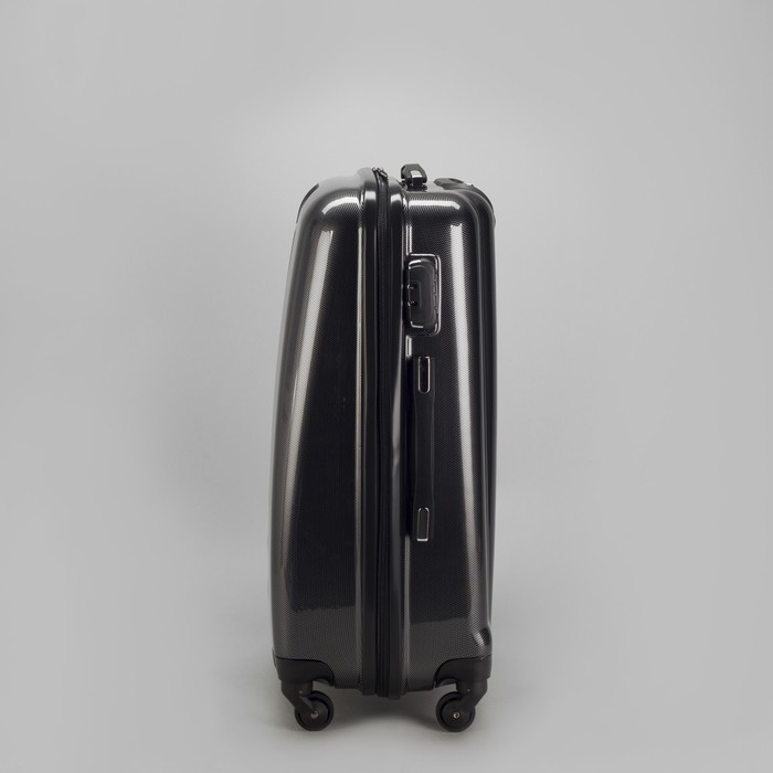 Чемодан средний 24", отдел на молнии, кодовый замок, 4 колеса, глянец