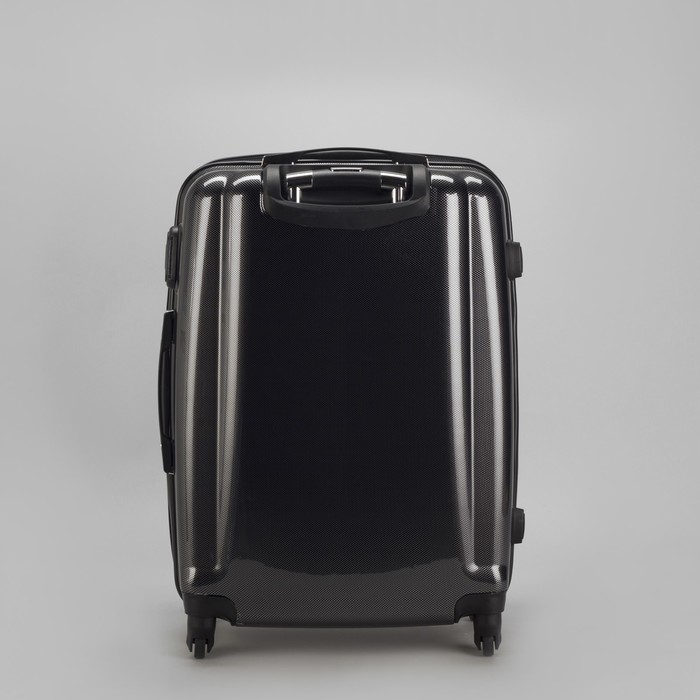 Чемодан средний 24", отдел на молнии, кодовый замок, 4 колеса, глянец