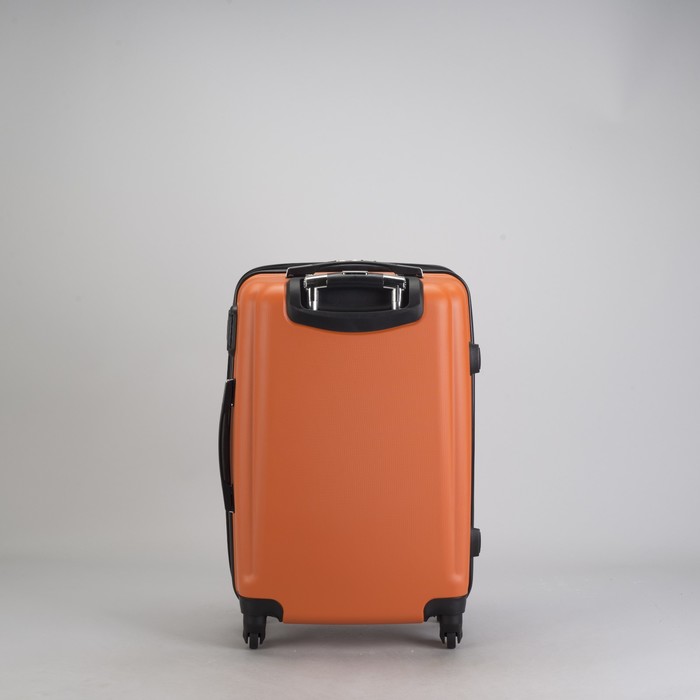 Чемодан малый 22", отдел на молнии, кодовый замок, 4 колеса, цвет оранжевый
