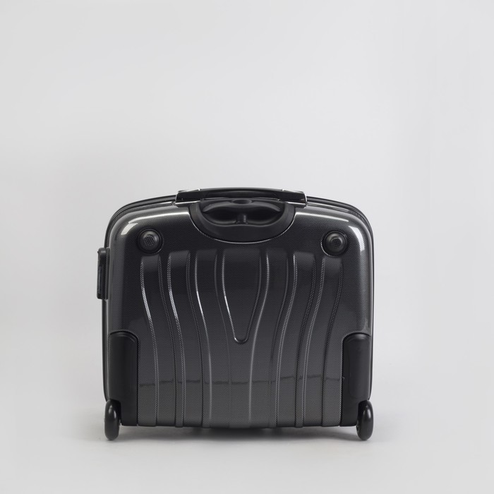 Чемодан мини 15", отдел на молнии, кодовый замок, 2 колеса, глянец