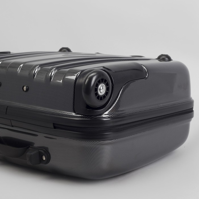 Чемодан мини 15", отдел на молнии, кодовый замок, 2 колеса, глянец