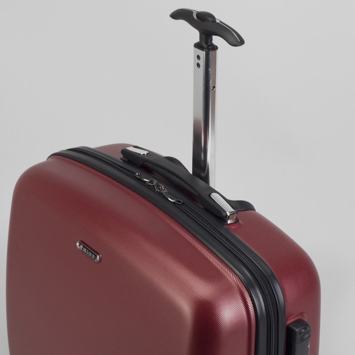 Чемодан мини 15", отдел на молнии, кодовый замок, 2 колеса, цвет бордовый