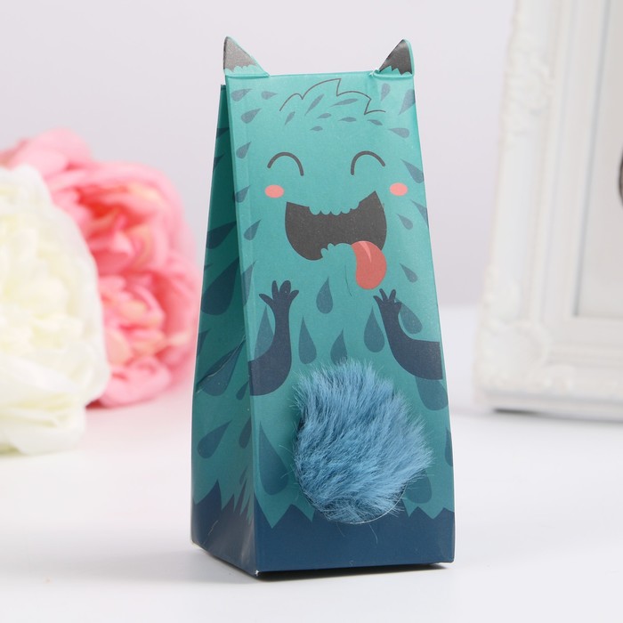 Пушистик на кольце "Чудик Изумрудик"