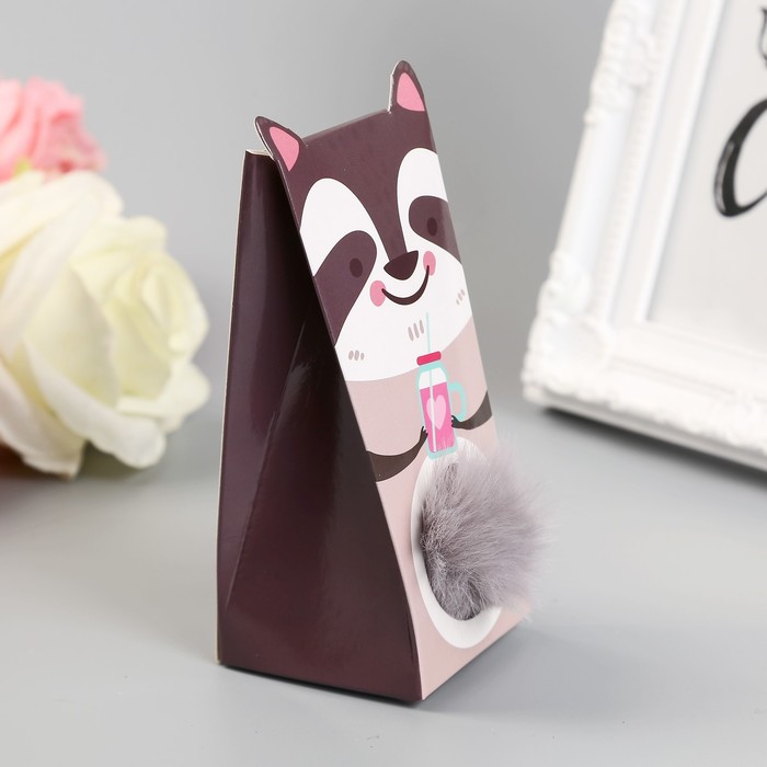 Пушистик на кольце "Енотик Морсик"