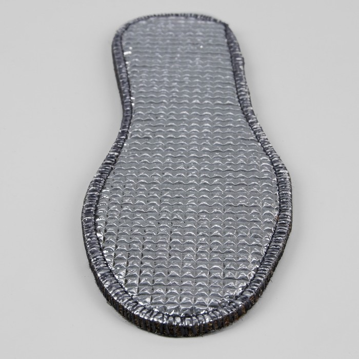 Стельки для обуви, двухслойные, 42р-р, пара, цвет серый