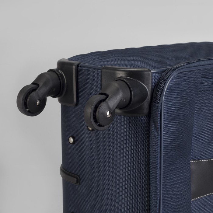 Чемодан малый 16", отдел на молнии, наружный карман, кодовый замок, 4 колеса, цвет синий